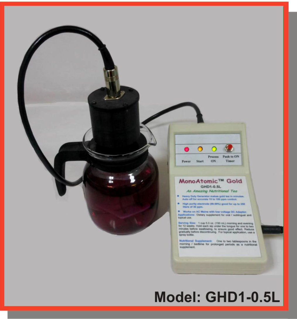 Heavy Duty Colloidal gold Generatror GHD1-0.5L